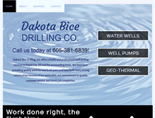 Tablet Screenshot of dakotabicedrilling.com